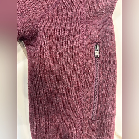 Patagonia Maroon Quarter-Zip Fleece Sweater - Picture 3 of 9